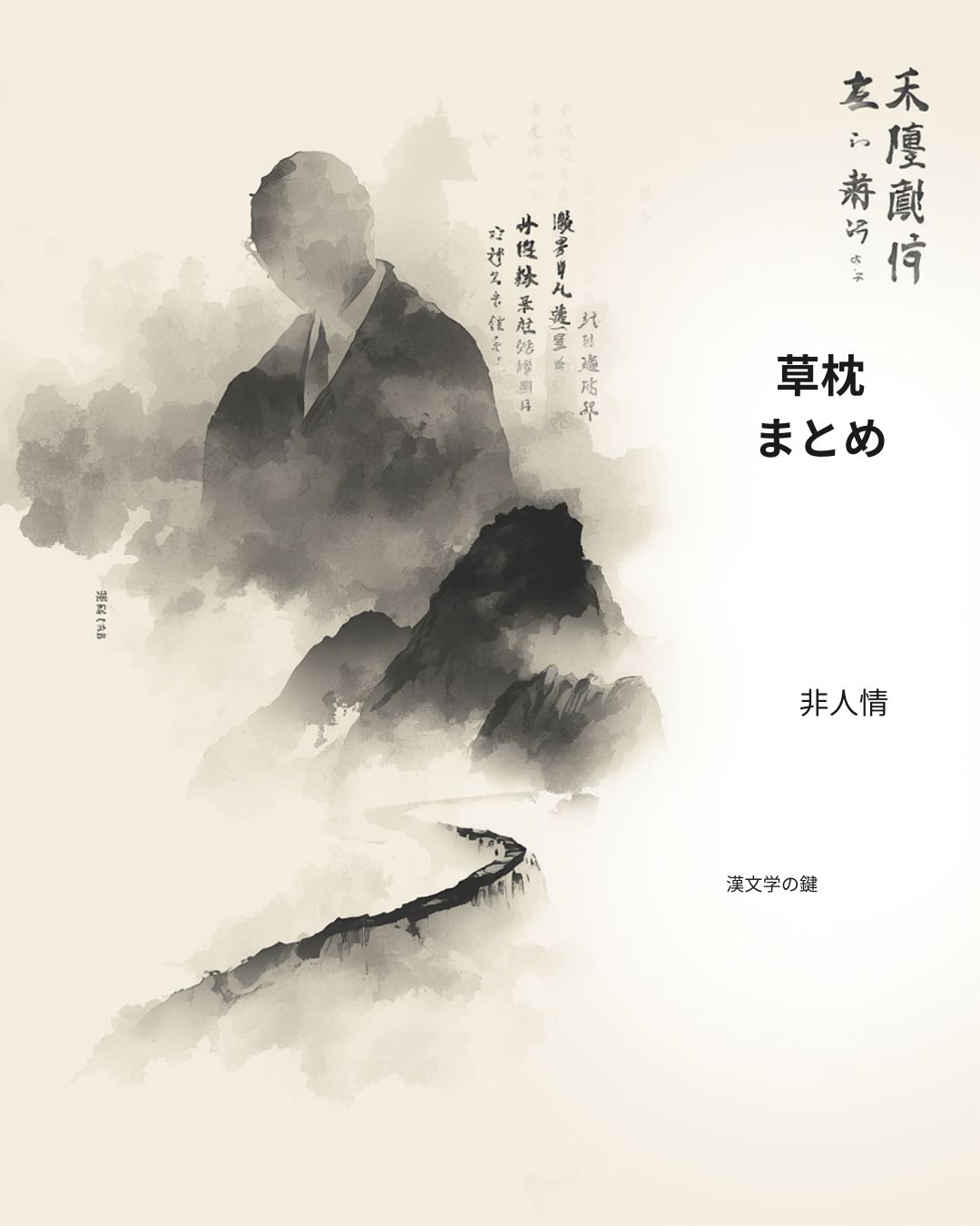 夏目漱石『草枕』全13章（全17回連載）を徹底解説。陶淵明、王維、屈原などの漢文学的背景を軸に、画工が「非人情」の旅を経て「憐れ」の成就に至るまでの思想を網羅的にまとめたガイドです。