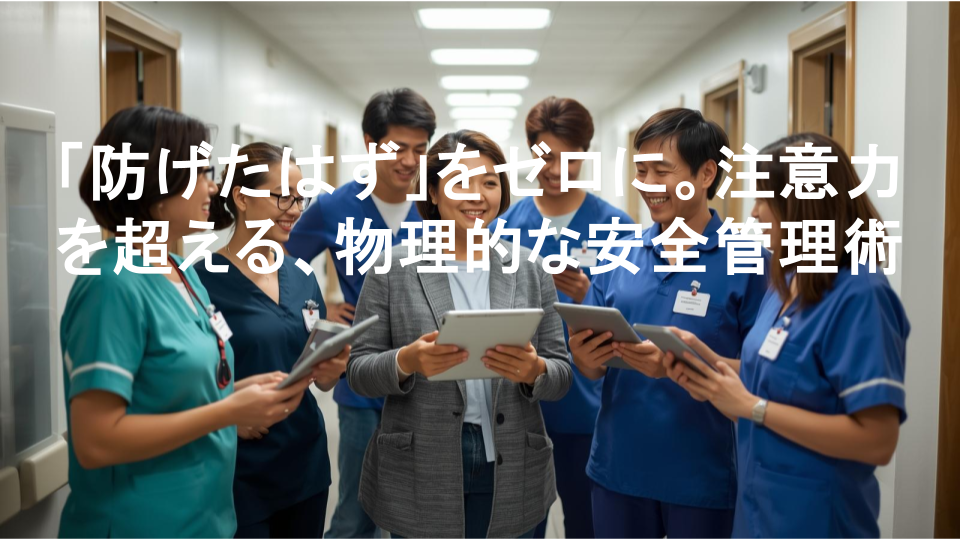 「防げたはず」をゼロに。注意力を超える、物理的な安全管理術