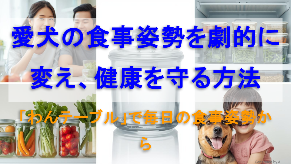 笑顔の家族と犬、鮮やかな野菜、整理された冷蔵庫が並ぶ。適した食器を使うことで家事が楽になり、安全で豊かな暮らしが実現している様子を描いたコラージュ画像。
