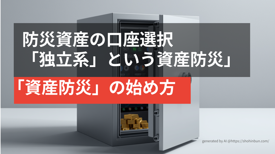 半開きのモダンな電子金庫の内部に、積まれた金の延べ棒と電子画面が収められているミニマルな3Dイラスト 現代の金庫である証券口座を比喩している。