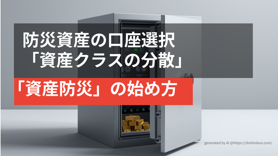 半開きのモダンな電子金庫の内部に、積まれた金の延べ棒と電子画面が収められているミニマルな3Dイラスト 現代の金庫である証券口座を比喩している。